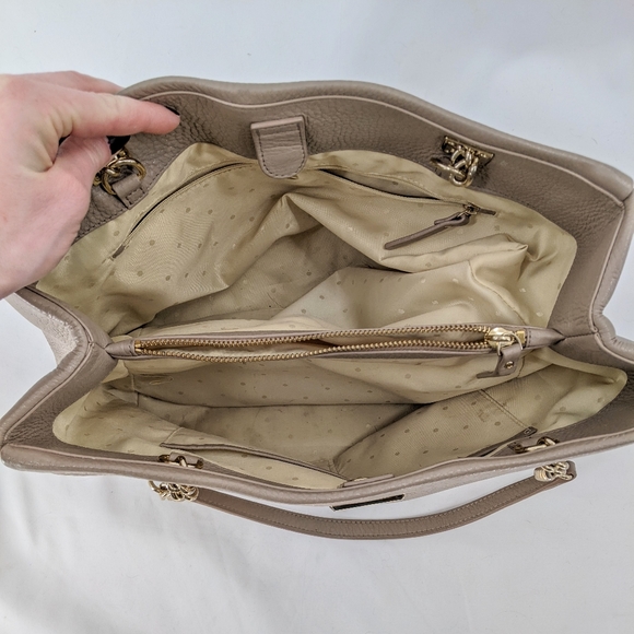 Kate Spade Chain Tote Bag Taupe - Picture 6 of 16